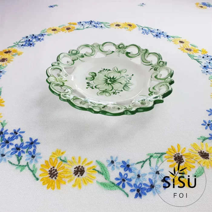 Vestal Alcobaca Portugal Handpainted Reticulated Plate