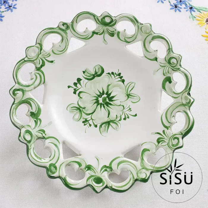 Vestal Alcobaca Portugal Handpainted Reticulated Plate